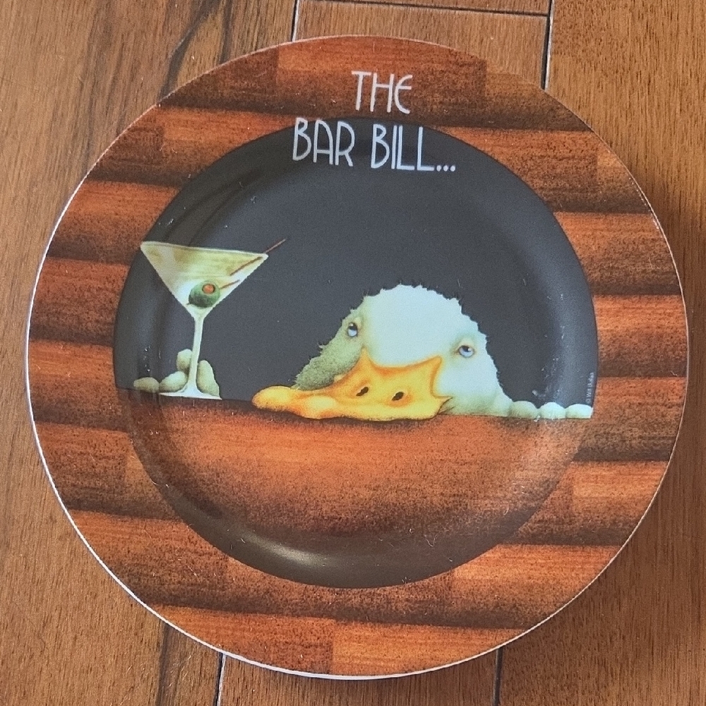 Will Bullas Duck Plate “The Bar Bill” Martini Drink 8”